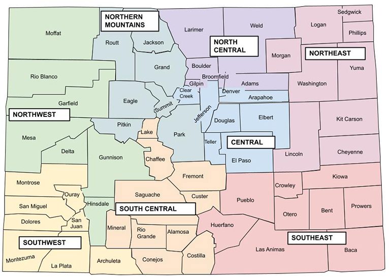 Colorado County Map
