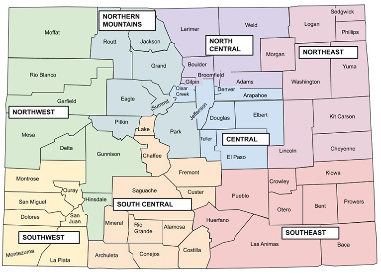 Colorado County Map