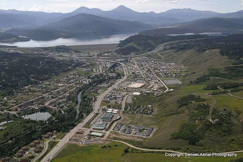 Aerial view of the Town of Silverthorne